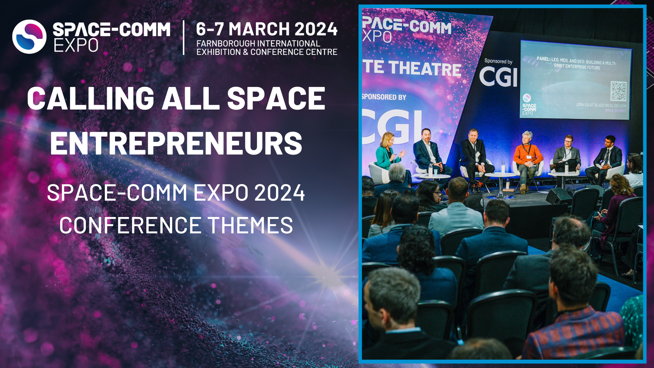 Calling all Space Entrepreneurs: Space-Comm Expo 2024 Conference Themes